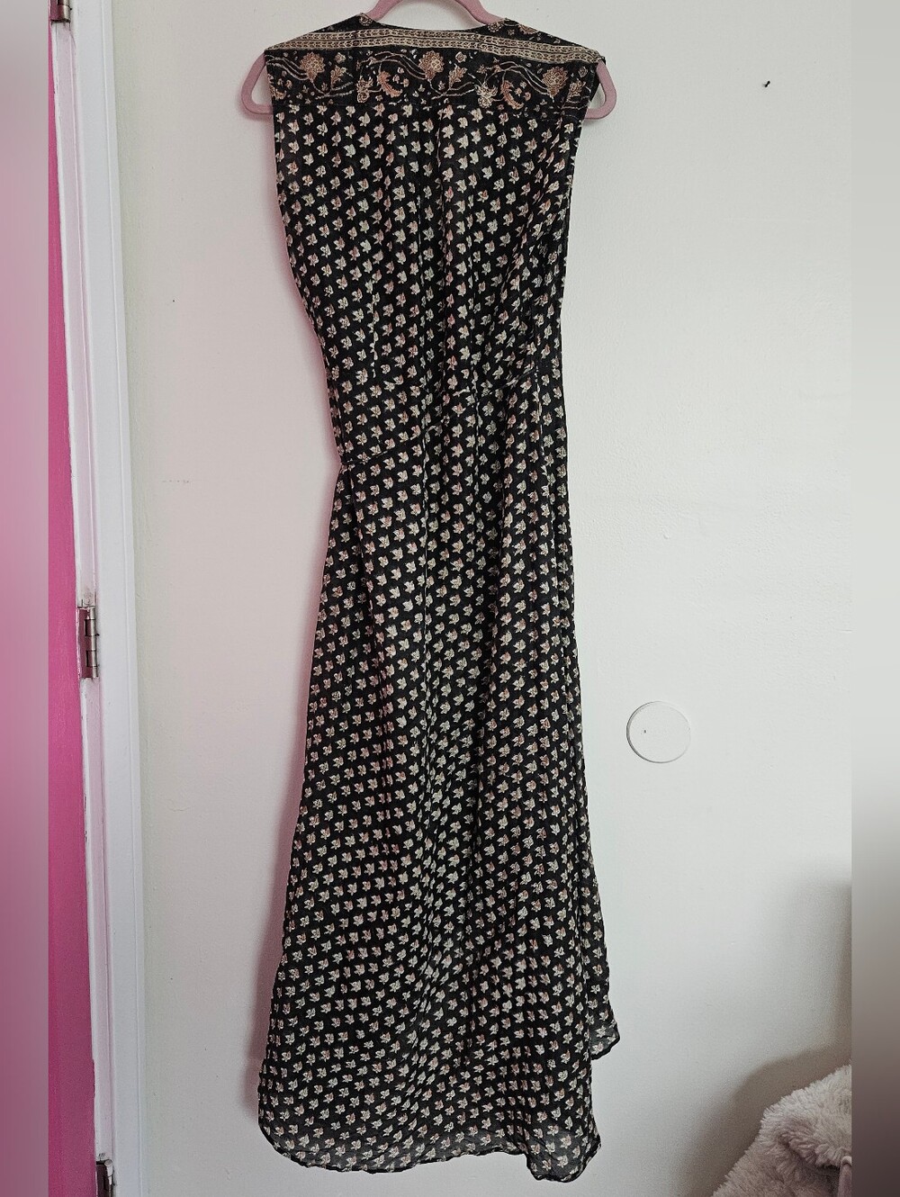 Nani Pani printed cotton Silk wrap dress Made In India Size S M - Picture 4 of 6